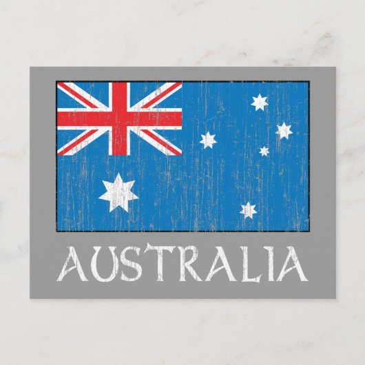 Australische vlag briefkaart (Voorkant)