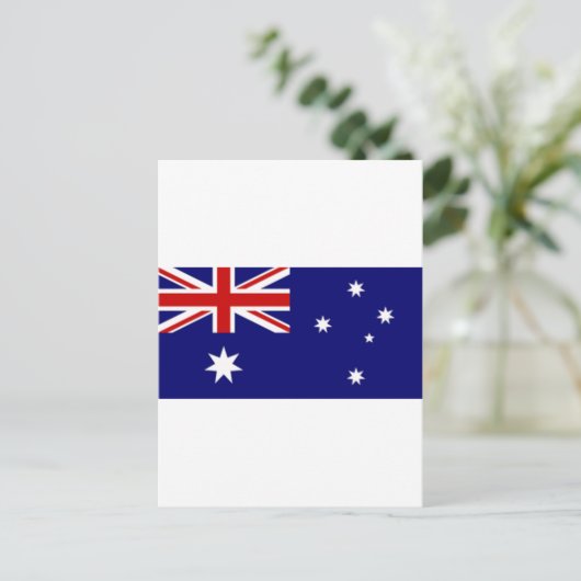 Australische vlag briefkaart (Staand voorkant)