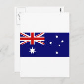 Australische vlag briefkaart (Voorkant / Achterkant)