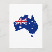 Australische vlag briefkaart (Voorkant)