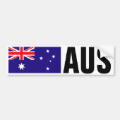Australische vlag bumper sticker met landcode (Voorkant)
