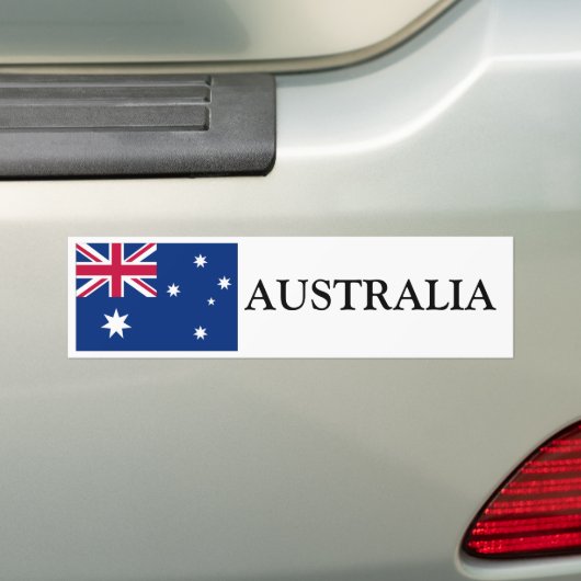 Australische vlag bumpersticker (Op auto)