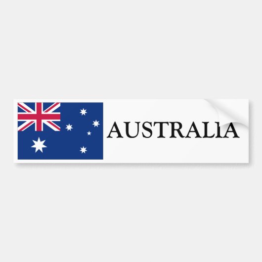 Australische vlag bumpersticker (Voorkant)