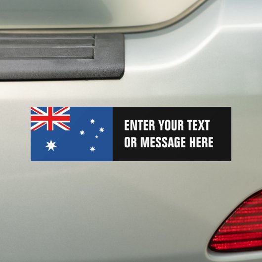 Australische vlag bumpersticker (Op auto)