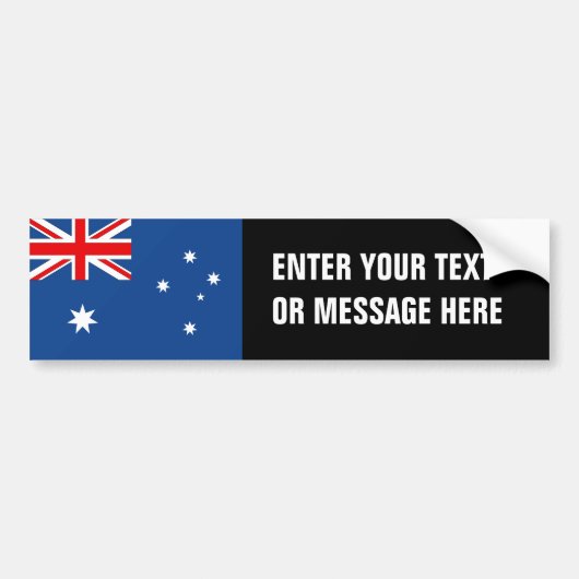 Australische vlag bumpersticker (Voorkant)