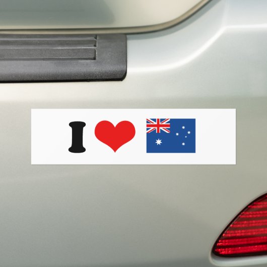 Australische vlag bumpersticker (Op auto)