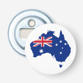 Australische vlag button flesopener (Voorkant)