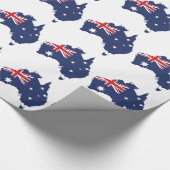 Australische vlag cadeaupapier (Hoek)