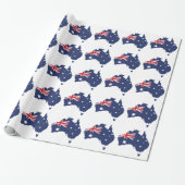 Australische vlag cadeaupapier (Uitgerold)