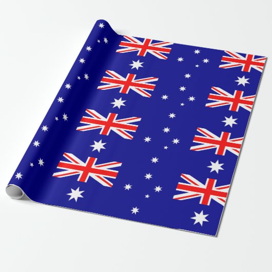 Australische vlag cadeaupapier (Uitgerold)