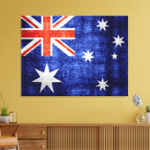 Australische vlag canvas afdruk (Insitu (Woonkamer))