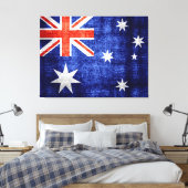 Australische vlag canvas afdruk (Insitu (Slaapkamer))
