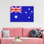 Australische vlag canvas afdruk (Insitu (Woonkamer))