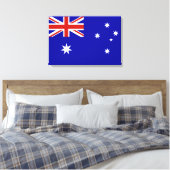 Australische vlag canvas afdruk (Insitu (Slaapkamer))