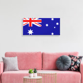 Australische vlag canvas afdruk (Insitu (Woonkamer))
