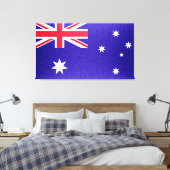Australische vlag canvas afdruk (Insitu (Slaapkamer))