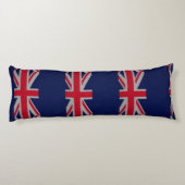 Australische vlag: Carbon Fibre Chrome Decor Lichaamskussen (Achterkant)