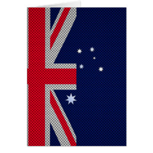 Australische vlag - Carbon Fibre Chrome Style