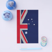 Australische vlag - Carbon Fibre Chrome Style Flyer (Enkel)