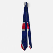 Australische vlag - Carbon Fibre Chrome Style Stropdas (Voorkant)