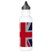Australische vlag - Carbon Fibre Chrome Style Waterfles (Links)