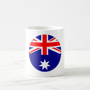 Australische vlag - Cirkel de MUSEUM Zazzle Koffiemok
