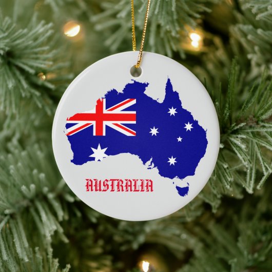 Australische vlag Cirkelversiering Keramisch Ornament (Boom)