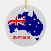 Australische vlag Cirkelversiering Keramisch Ornament (Voorkant)