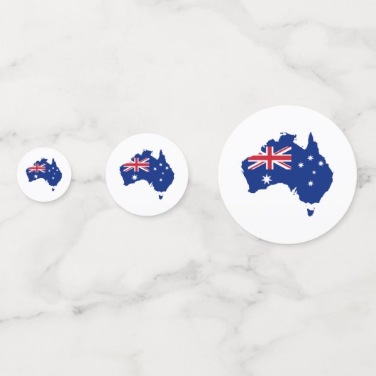 Australische vlag confetti (Achterkanten)