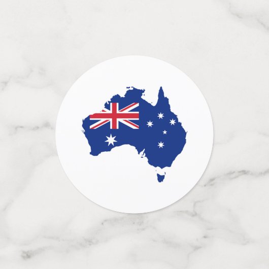 Australische vlag confetti (Kleine voorkant)