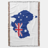 Australische vlag deken (Voorkant Verticaal)