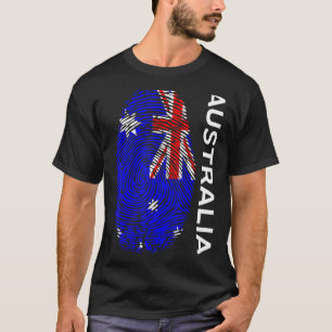 Australische vlag Dna Fingerprint Australië T-shirt