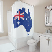 Australische vlag douchegordijn (In situ)