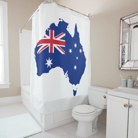 Australische vlag douchegordijn (In situ)