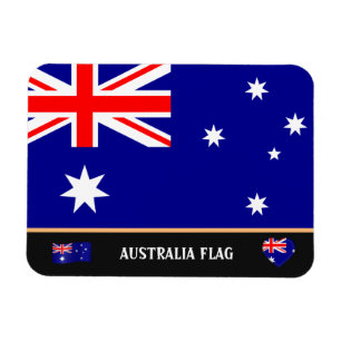 Australische vlag en Australië reizen, vakantie/sp Magneet