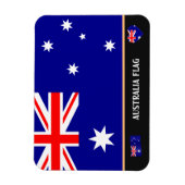Australische vlag en Australië reizen, vakantie/sp Magneet (Verticaal)