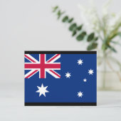 Australische vlag en betekenis briefkaart (Staand voorkant)