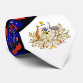 Australische vlag en hart Australië Nationale Prid Stropdas (Opgerold)