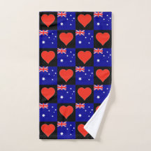 Australische vlag en Heart Pattern Australische Pr