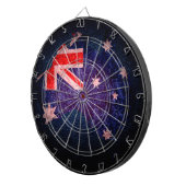 Australische vlag en kaart #2 dartbord (Voorkant Rechts)