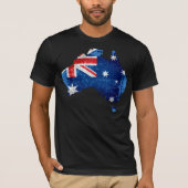 Australische vlag en kaart #2 t-shirt (Voorkant)