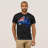Australische vlag en kaart #2 t-shirt (Voorkant volledig)