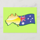 Australische vlag en kaart aussie (Voorkant)