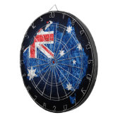Australische vlag en kaart dartbord (Voorkant Rechts)