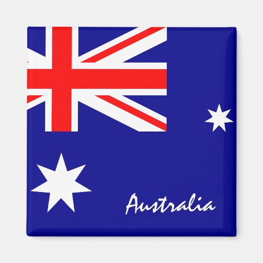 Australische vlag en Sydney-feestdag/sportfans Magneet (Voorkant)