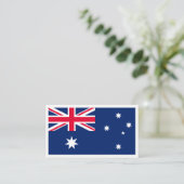 Australische Vlag en Wapen, Australië Visitekaartje (Staand voorkant)