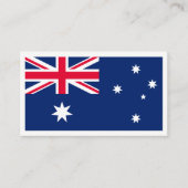 Australische Vlag en Wapen, Australië Visitekaartje (Voorkant)