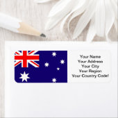 Australische vlag etiket (Insitu)