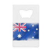 Australische vlag Fadeout Creditkaart Flessenopener (Voorkant)