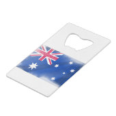 Australische vlag Fadeout Creditkaart Flessenopener (Achterkant Gekanteld)